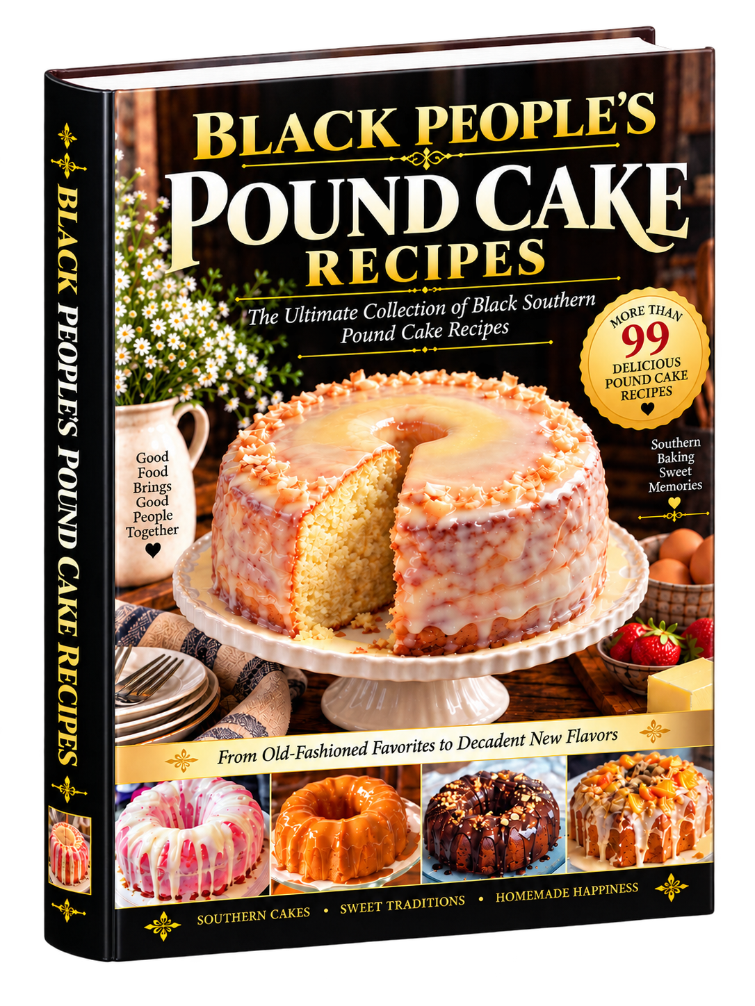 Black People's Pound Cake Recipes cookbook cover